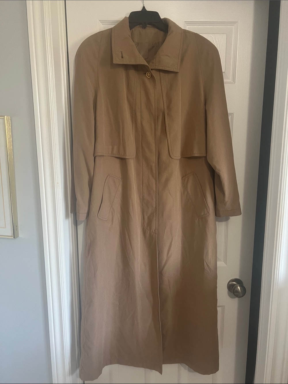 Gallery dark beige Long Trench Coat